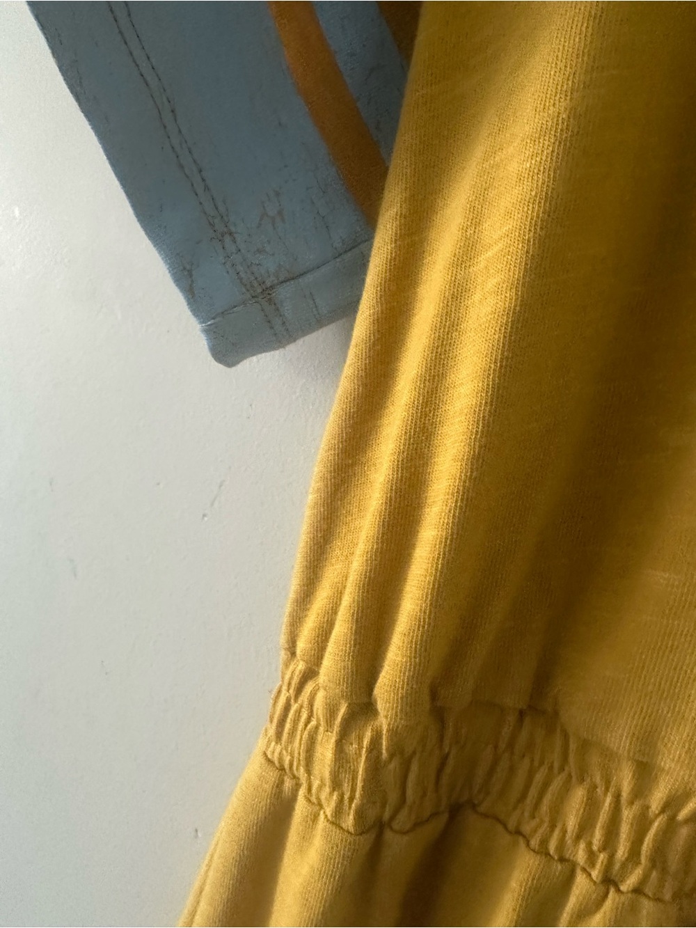 Sundry Mustard and Light Blue '11' Jersey Dress - Picture 4 of 6